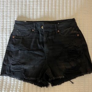 Black High Waisted Shorts